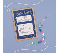 COTTON TWIST Kids Mermaid Bracelet Making Craft Kit - Unisex Children Creative Beading Jewellery Designing DIY Play Set - Single Unit