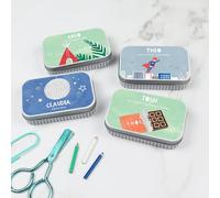 COTTON TWIST Kids Personalised & Themed Keepsake Tins - Children Lightweight Gift Present Rectangular - Bright Edit