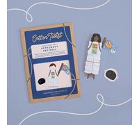 COTTON TWIST Make Your Own Astronaut Peg Doll Craft Kit - Unisex Creative Fun Game Play Set DIY Activity Box - Single Unit