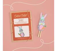 COTTON TWIST Make Your Own Bunny Peg Doll Craft Kit - Creative Play Set DIY Activity Box - Single Unit