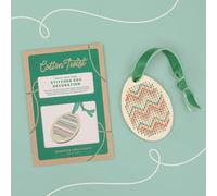 COTTON TWIST Make Your Own Stitched Egg Decoration Kit - Hanging Ornament, DIY Easter Art Set