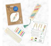 COTTON TWIST Make Your Own Stitched Tassel Bookmark Craft Kit - Unisex Children Creative Game Play Set for Boys and Girls
