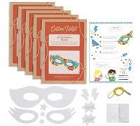 COTTON TWIST Make Your Own Superhero Mask Craft Kit Pack of 5, One Size