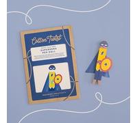 COTTON TWIST Make Your Own Superhero Peg Doll Craft Kit - Creative Play Set DIY Activity Box - Single Unit