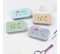 COTTON TWIST Personalised Seed Gift Tin with Rectangular Design - Lightweight Keepsake Present