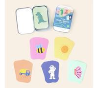 COTTON TWIST Snap & Match Card Game - 2 Games in 1, 48 Cards Keepsake Tin | Suitable for 2 or more players. Great for family game nights, travel, rainy days, parties, and quiet time at home.
