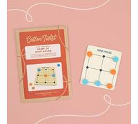 COTTON TWIST Wooden Game Of Nine Holes Board Game, Ages 6+