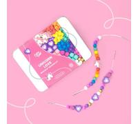COTTON TWIST Wooden Heart Bracelet Making Kit, Unicorns and Rainbows