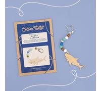 COTTON TWIST Wooden Shark Keyring Craft Kit, Plastic Free, Ages 3+