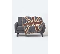Cotton Union Jack Flag Throw Homescapes Multi 150cm x 200cm