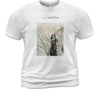 Cotton Unisex T Shirt Writer Carole King Music Tee Goin' Back Up on The Roof White 3XL