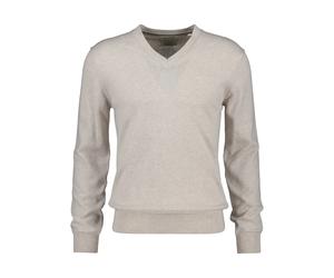 Cotton V-Neck Pullover Gant Marron L
