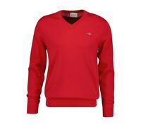 Cotton V-neck top Gant Classic Rouge XL