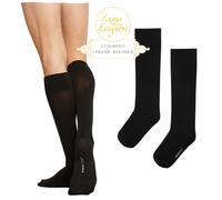 Cotton Velvet Knee Socks By Wolford 41-42 Black Knee Socks For Men