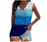 Cotton Vest Tops For Women Uk Ladies Vest Tops Land Of The Because Of Flag Tank Women Stripes Graphic Sleeveless Tank Loose Fit Top Women (Purple, XL)