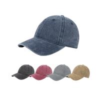 Cotton Vintage Running Men's & Ladies's Adjustable Plain Baseball Hats,Golf Outdoor Sports Peaked Baseball Caps for UK Womens (UK, Alpha, One Size, Navy Blue)