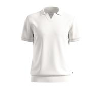 Cotton Waffle Piqué Structured Polo s.Oliver Blanc 5XL