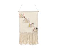 Beliani Fabric Wall Hanging BUREWALA Cotton 108 cm Beige, Cream