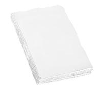 Cotton Watercolour Paper, 20 Sheets 4 x 6 Inch Handmade Textured Cotton Deckled Edge Papers White 300 GSM for Watercolour