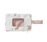 Cotton Wipe Holder Reusable Travel Wet Wipe Container Portable Wipes Dispenser Refillable Wipe with Hanging Strap