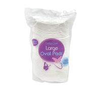 Cotton Wool Face Pads Round Oval Pleat Balls Roll Piece Soft Absorbent Makeup (Large Oval Cotton Pads 40pk)