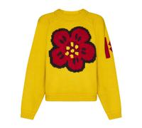 Cotton Wool Pullover - female - Kenzo - Round-neck Knitwear - Yellow - M - Knitwear M