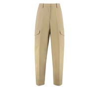 Cotton Wool Trousers Back Welt Pocket - female - Givenchy - Slim-fit Trousers - Beige - S - Trousers S