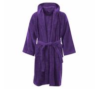 Cotton Works Children's Egyptian Cotton Terry Towel Bathrobe, 12-14 Years, Purple