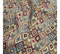 Cotton Woven Tapestry Upholstery Fabric Material Merida Sample