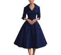 Cotton wrap Dress for Women Double Layer Work Business Cross Backless Asymmetrical Dress for Women Flowy Swing Tiered Formal Dresses Wedding Guest Plus Size Bodycon Sundresses