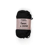 Cotton Yarn for Crochet and amigurumi 55 m - Black