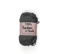 Cotton Yarn for Crochet and amigurumi 55 m - Dark Grey