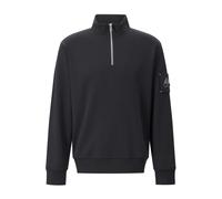 Cotton Zip-Pullover with Metal Logo Patch - male - Moose Knuckles - Zip-throughs - Black - L - Sweatshirts & Hoodies L