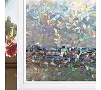 CottonColors Decorative Window Clings 3D Window Decals Static Stickers No-Adhesive Sliding Door Glass Films UV Blocking for Home, 90CMx400CM