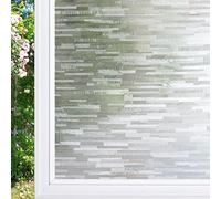 CottonColors Frosted Privacy Window Film Self Adhesive No Glue Anti UV Window Sticker Static Cling for Home Office Living Room 90x400CM