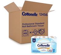 Cottonelle Professional Ultrasoft Bulk Toilet Paper for Business (12456), Standard Toilet Paper Rolls, 48 Rolls/Case for Business (4 Packs of 12), White