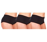 COTTONIQUE Ladies 6 Pairs 100% Cotton Full Comfy Mama Briefs, Knickers, Underwear 36" - 66"