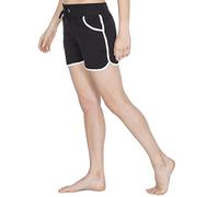 COTTONIQUE Ladies Cotton Jersey Summer Shorts Black