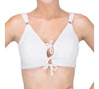 Cottonique Women's Drawstring Bra (42C, Ivory), Ivory, 42C