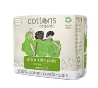Cottons Ultra Thin Regular Sanitary Pads for Women, 100% Organic Cotton, Hypo-Allergenic, Breathable, Organic Sanitary Towels (1)