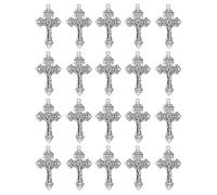 COTTVOTT Eastern Orthodox Crucifix, Christ Jesus Celtic Cross Pendant Charms for Women Men Rosary Necklace DIY Jewelry Making Parts, alloy, No Gemstone