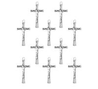COTTVOTT Eastern Orthodox Crucifix, Christ Jesus Celtic Cross Pendant Charms for Women Men Rosary Necklace DIY Jewelry Making Parts, alloy, No Gemstone