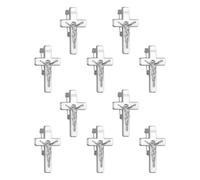 Cottvott Holy Spirit Enamel Dove Lapel Pins/Holy Chalice Pins Catholic Crucifix Jesus Cross Lapel Pins Religious Brooches Women Men Christian Party Favors, S, Metal, no gemstone