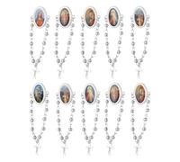 Cottvott Rosary Lapel Pins, Divine Mercy Jesus/Virgen de Guadalupe Patron Saints Icons Brooches, Catholic Pin Religious Baptism Favor Gifts, S, Metal, no gemstone