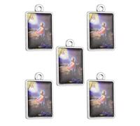 COTTVOTT Russian Orthodox Icons Jesus Praying in the Garden of Gethsemane Greek Christian Charm Pendant Protection Amulet for Necklace Keychain Jewelry Making