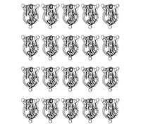 COTTVOTT Saint Benedict,Saint Michael,Our Lady Grace Medal for DIY Jewelry Making,Virgin Mary Christ Jesus Rosary Center Connection Part Rosary Making Supplies (20pcs-st. michael-silver color)