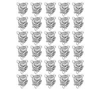 COTTVOTT Saint Benedict,Saint Michael,Our Lady Miraculous Medal for DIY Jewelry Making,Virgin Mary Christ Jesus Rosary Center Connection Part Rosary Making Supplies (30pcs-Rose Floral)