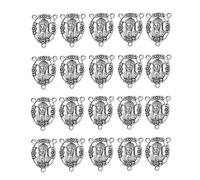 COTTVOTT St Benedict,Our Lady of Guadalupe Medal for DIY Jewelry Making,Virgin Mary Christ Jesus Rosary Center Connection Part, M, Alloy, No Gemstone
