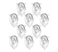 COTTVOTT St Benedict,Our Lady of Guadalupe Miraculous Medal for DIY Jewelry Making,Virgin Mary Christ Jesus Rosary Center Connection Part, M, Alloy, No Gemstone