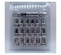 COTUND 20Pcs 32mm Wheel Nut M12x1.25， 12x1.5 Closed End Acorn Tuner Lug Nuts 1.38" Tall Conical Seat 60 Degree Fit For Whee(21pcs sliver,M12x1.25)